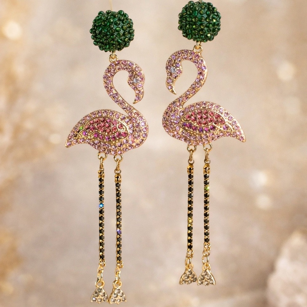 Flamingo Drop Earrings